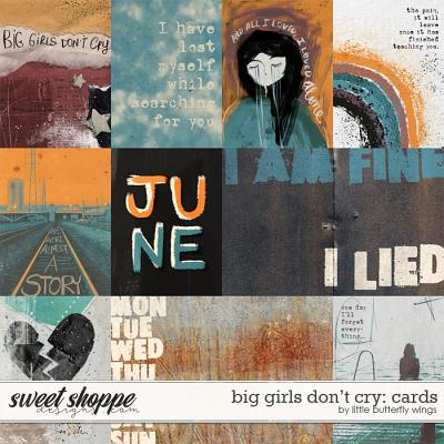 Big girls don't cry: cards by Little Butterfly Wings