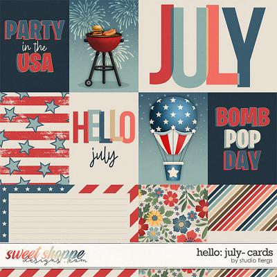 Hello: July-  CARDS by Studio Flergs