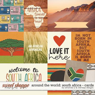 Around the world: South Africa - cards by Amanda Yi & WendyP Designs