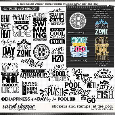 Cindy's Layered Stickers and Stamps: at the Pool by Cindy Schneider