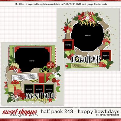 Cindy's Layered Templates - Half Pack 243: Happy Howlidays by Cindy Schneider