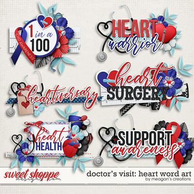 Doctor's Visit: Heart Word Art by Meagan's Creations