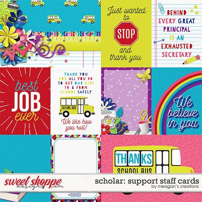 Scholar: Support Staff Cards by Meagan's Creations