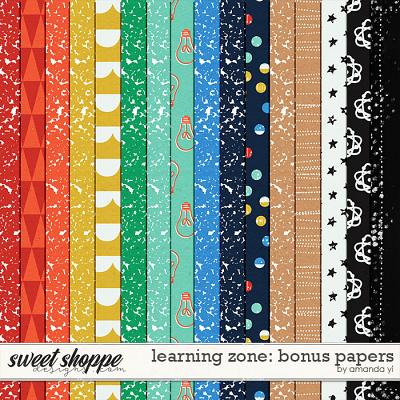 Learning Zone: Bonus Papers by Amanda Yi