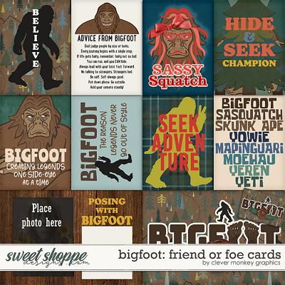Bigfoot: Friend or Foe Cards by Clever Monkey Graphics 