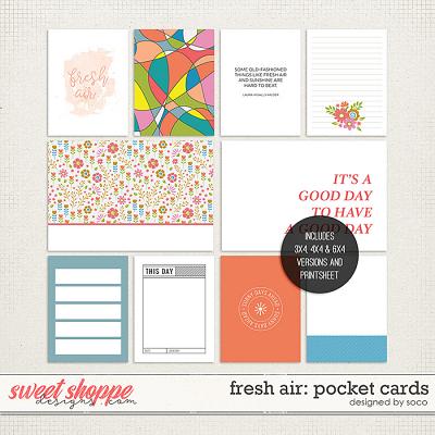 Fresh Air: Pocket Cards | Designed by Soco