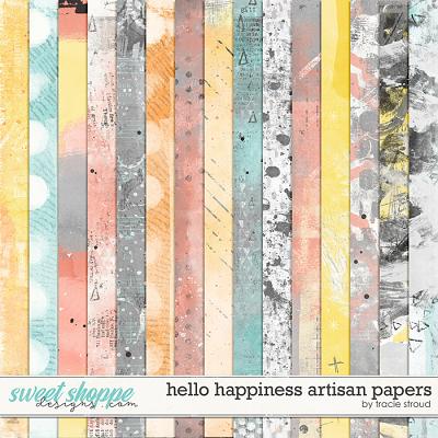 Hello Happiness Artisan Papers by Tracie Stroud