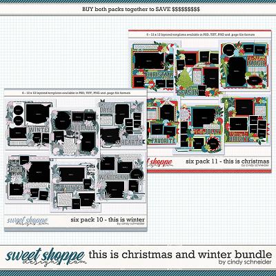 Cindy's Layered Templates - This is Winter and Christmas Bundle by Cindy Schneider