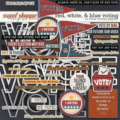 Red, White, & Blue Voting by Clever Monkey Graphics