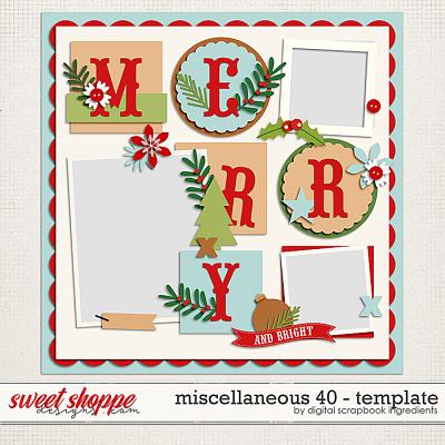 Miscellaneous 40 Template by Digital Scrapbook Ingredients