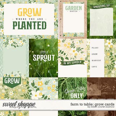 Farm to Table: Grow cards by Kristin Cronin-Barrow