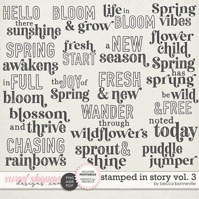 Stamped in Story Vol. 3 by Becca Bonneville
