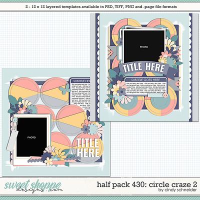 Cindy's Layered Templates - Half Pack 430: Circle Craze 2 by Cindy Schneider