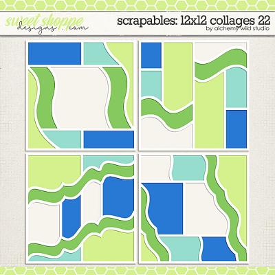 Scrapables: 12x12 Collages 22 Layered Templates by Amber