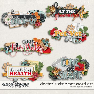 Doctor's Visit: Pet Word Art by Meagan's Creations