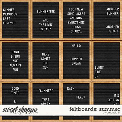 Feltboards: summer by Amanda Yi