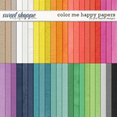 Color Me Happy Papers by Pink Reptile Designs