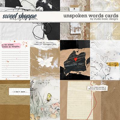 Unspoken Words Cards by Studio Basic