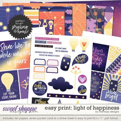 Easy Print: Light of Happiness by WendyP Designs