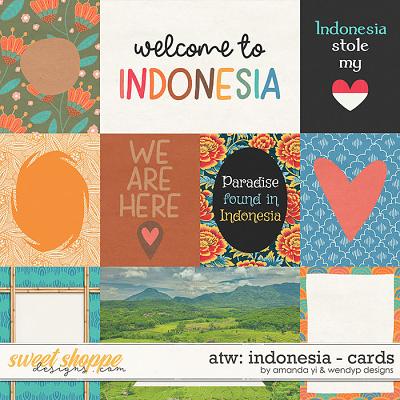 Around the world: Indonesia - cards by Amanda Yi & WendyP Designs