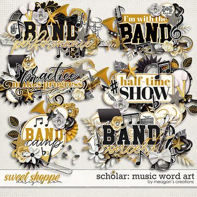 Scholar: Music Word Art by Meagan's Creations