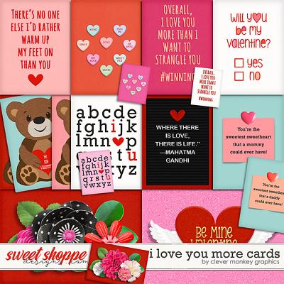 I Love You More Cards by Clever Monkey Graphics 