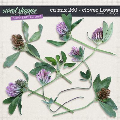 CU Mix 260 - Clover flowers by WendyP Designs