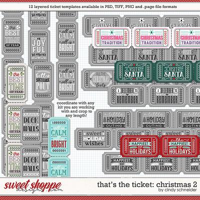 Cindy's Layered Templates - That's the Ticket: Christmas 2 by Cindy Schneider