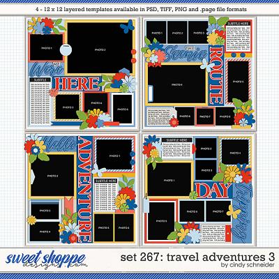 Cindy's Layered Templates - Set 267: Travel Adventures 3 by Cindy Schneider