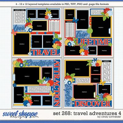 Cindy's Layered Templates - Set 268: Travel Adventures 4 by Cindy Schneider