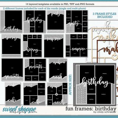 Cindy's Layered Templates - Fun Frames: Birthday by Cindy Schneider