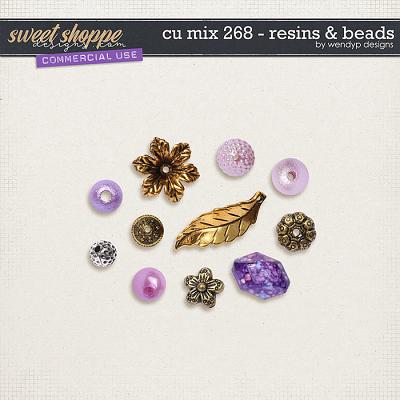 CU mix 268 - resins & beads by WendyP Designs