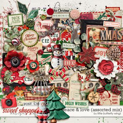 Peace & Love (assorted mix) by Little Butterfly Wings