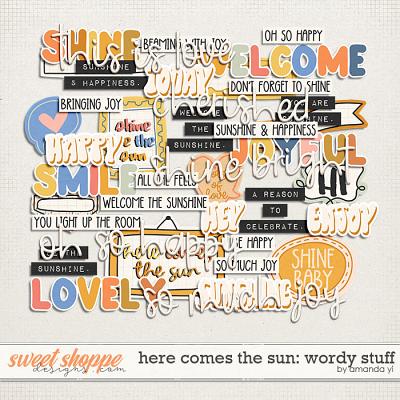 Here comes the sun: wordy stuff by Amanda Yi