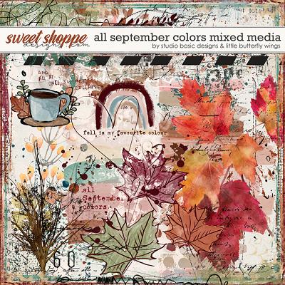 All September Colors Mixed Media by Studio Basic and Little Butterfly Wings