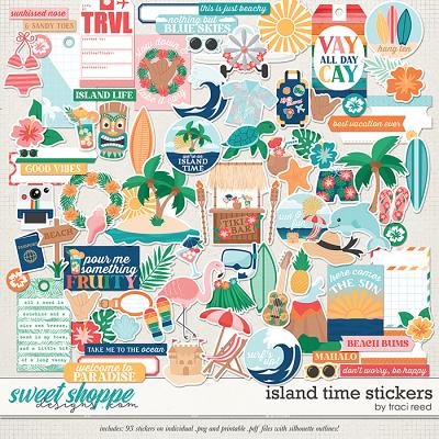Island Time Stickers by Traci Reed