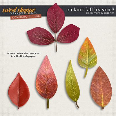 CU Faux Fall Leaves 3 by Clever Monkey Graphics  