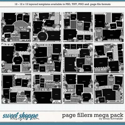 Cindy's Layered Templates - Page Fillers MEGA Pack by Cindy Schneider