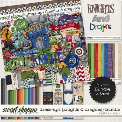 Dress-ups {Knights & Dragons} Bundle by Digilicious Design