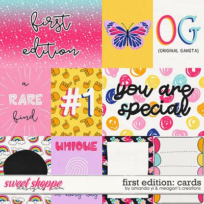 First edition: cards by Amanda Yi & Meagan's Creations