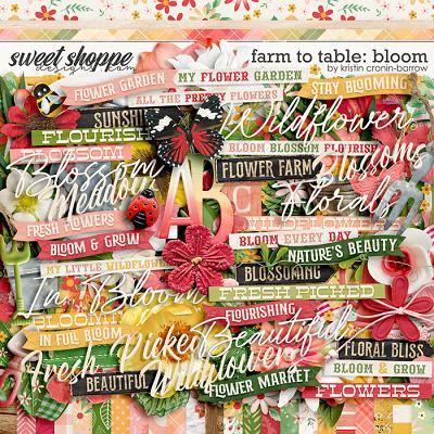 Farm to Table: Bloom by Kristin Cronin-Barrow