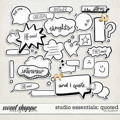 Studio Essentials: Quoted by Studio Liv