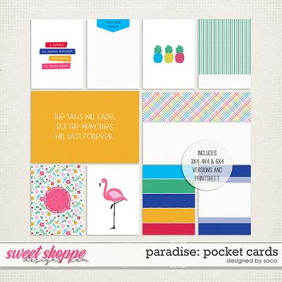 Paradise: Pocket Cards | Designed by Soco