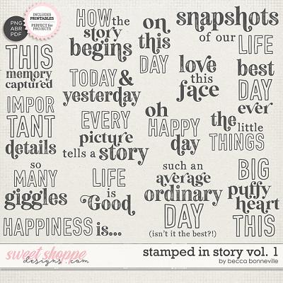 Stamped in Story Vol. 1 by Becca Bonneville