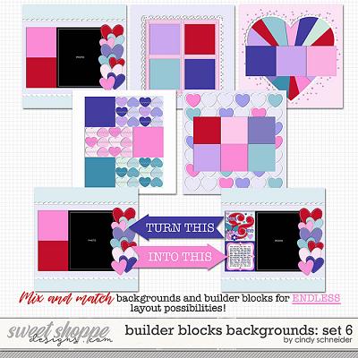 Cindy's Layered Templates - Builder Block Backgrounds: Set 6 by Cindy Schneider