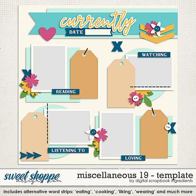 Miscellaneous 19 Template by Digital Scrapbook Ingredients