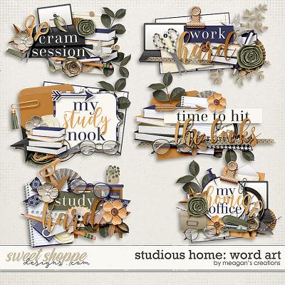 Studious Home: Word Art by Meagan's Creations