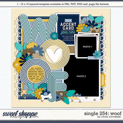 Cindy's Layered Templates - Single 254: Woof by Cindy Schneider