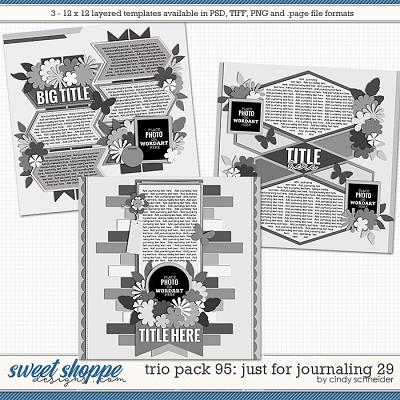 Cindy's Layered Templates - Trio Pack 95: Just for Journaling 29 by Cindy Schneider