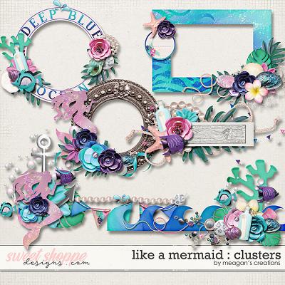 Like a Mermaid : Clusters by Meagan's Creations